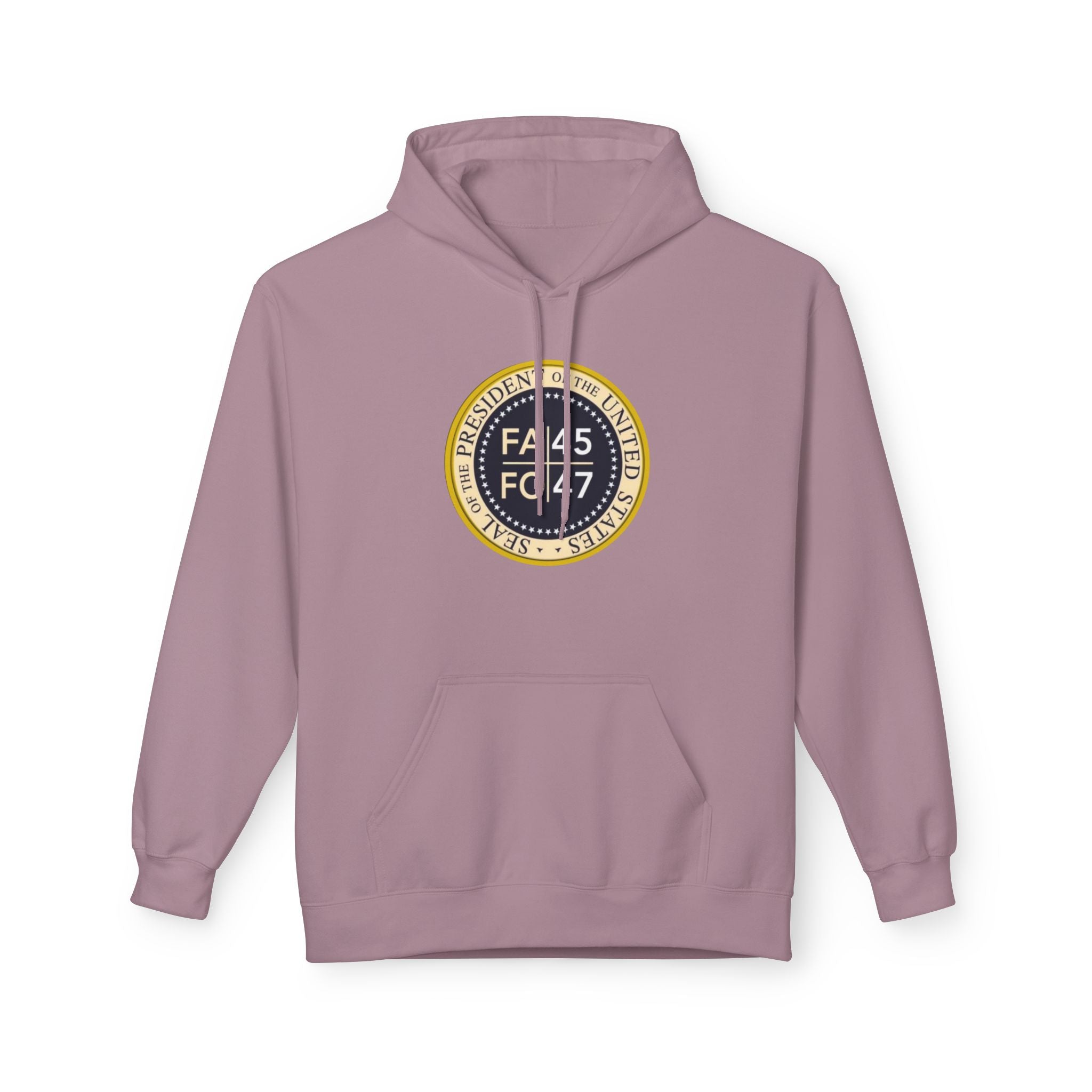 FA45 FO47 Trump Seal Hoodie | Political Satire Presidential Seal