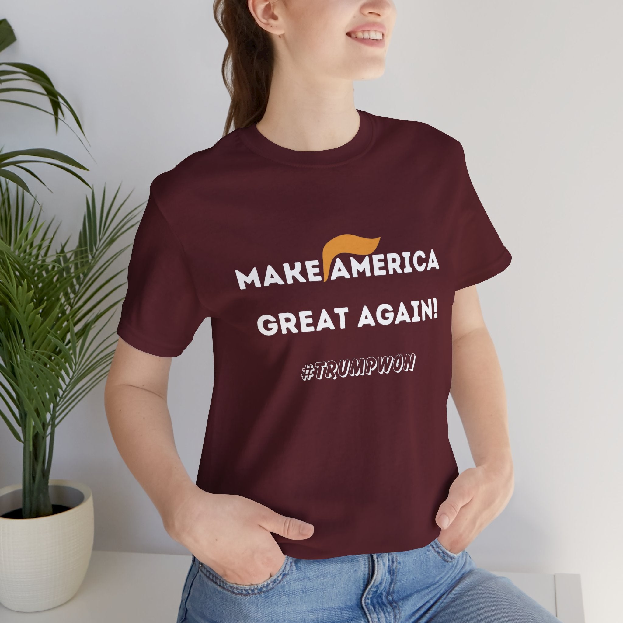 Make America Great Again T-Shirt — Retro Hair Icon Political Tee