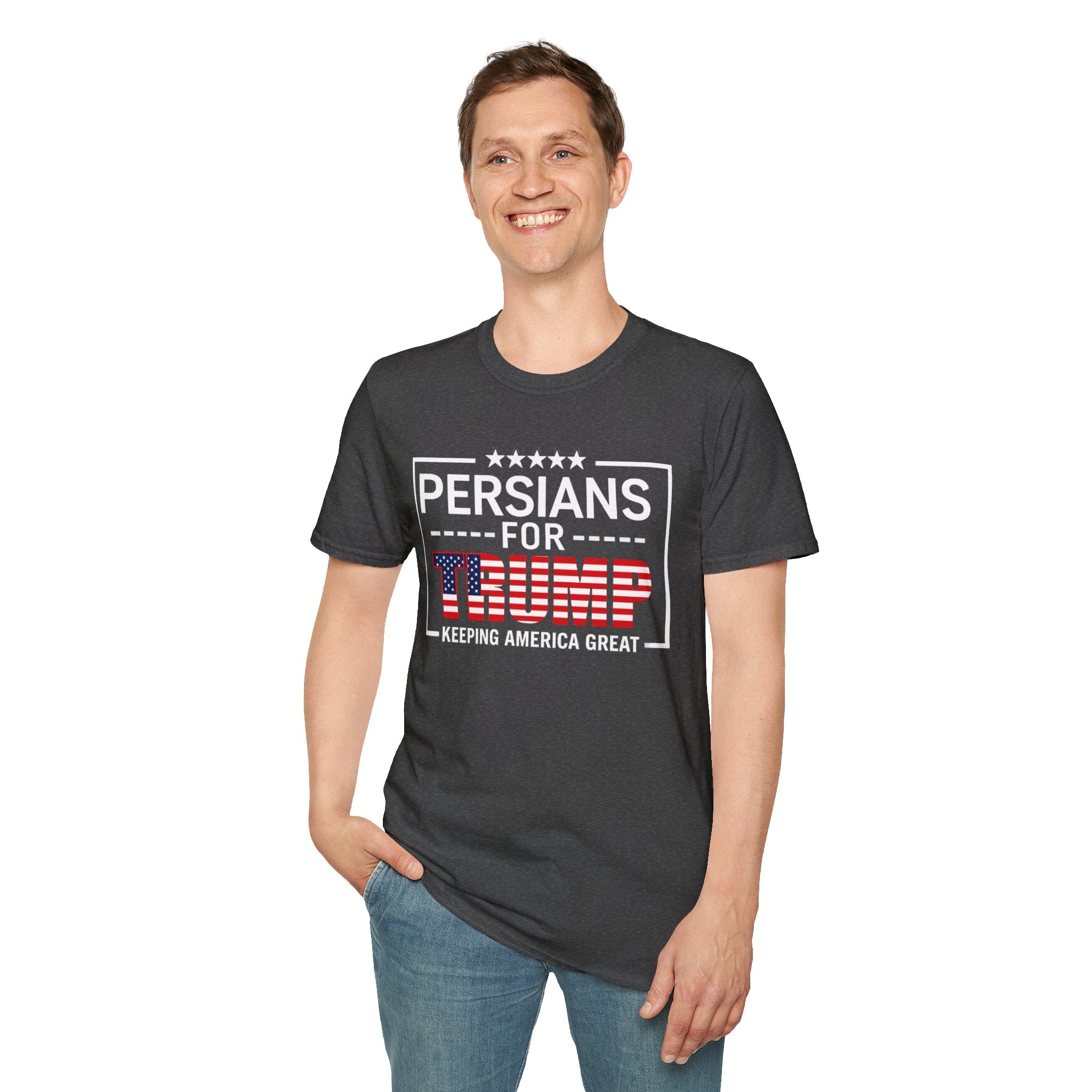 Persians for Trump T-Shirt — Patriotic American Flag Design #Iran #Persia #Trump