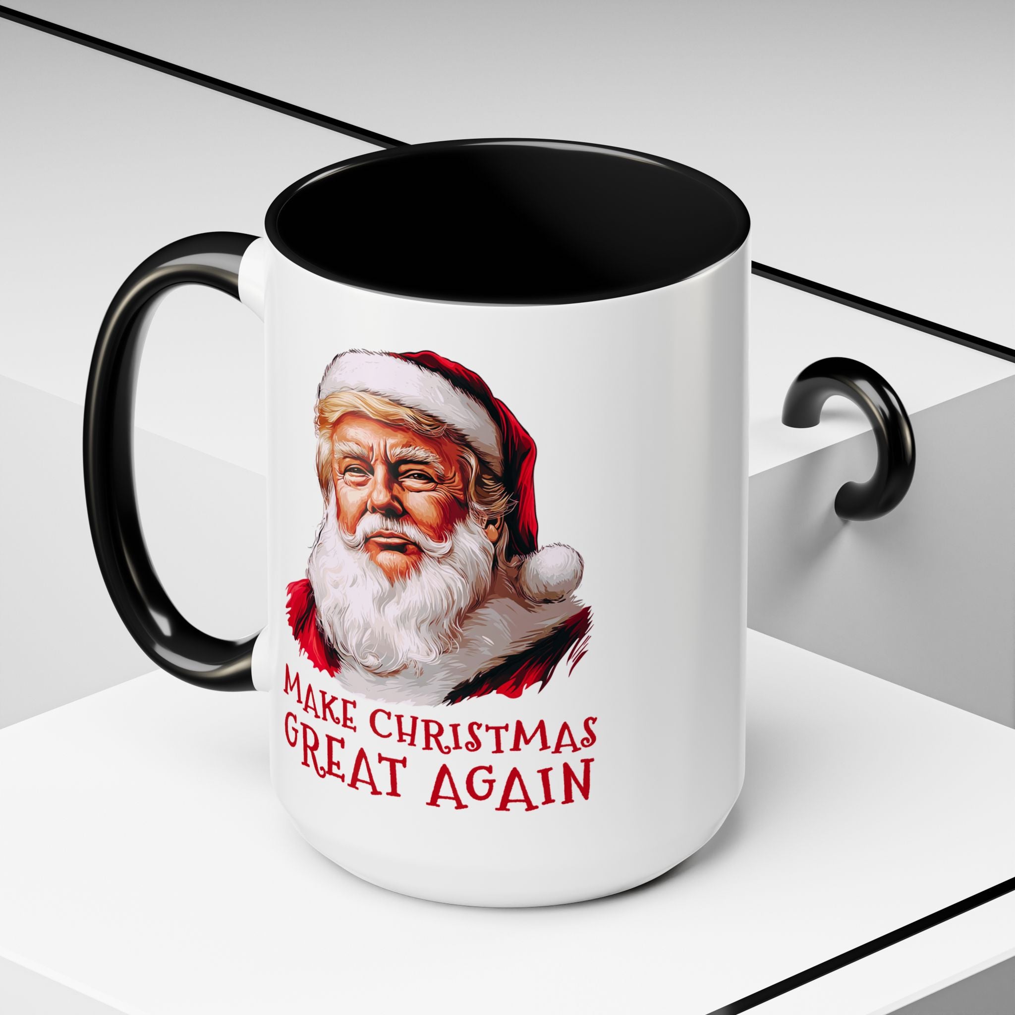 Make Christmas Great Again Mug | Accent Coffee Mug #Trump