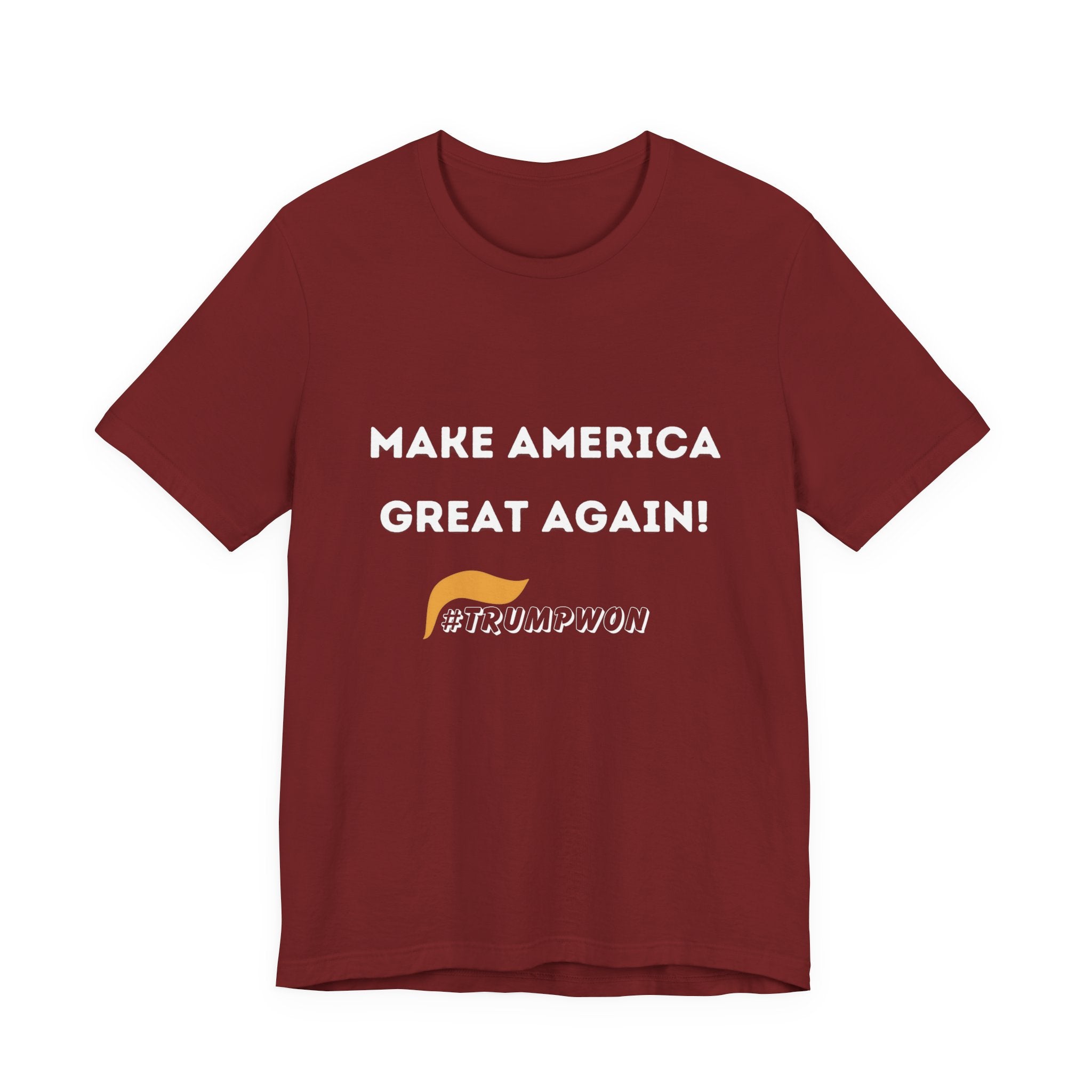 Make America Great Again #TrumpWon Unisex Jersey Short Sleeve Tee