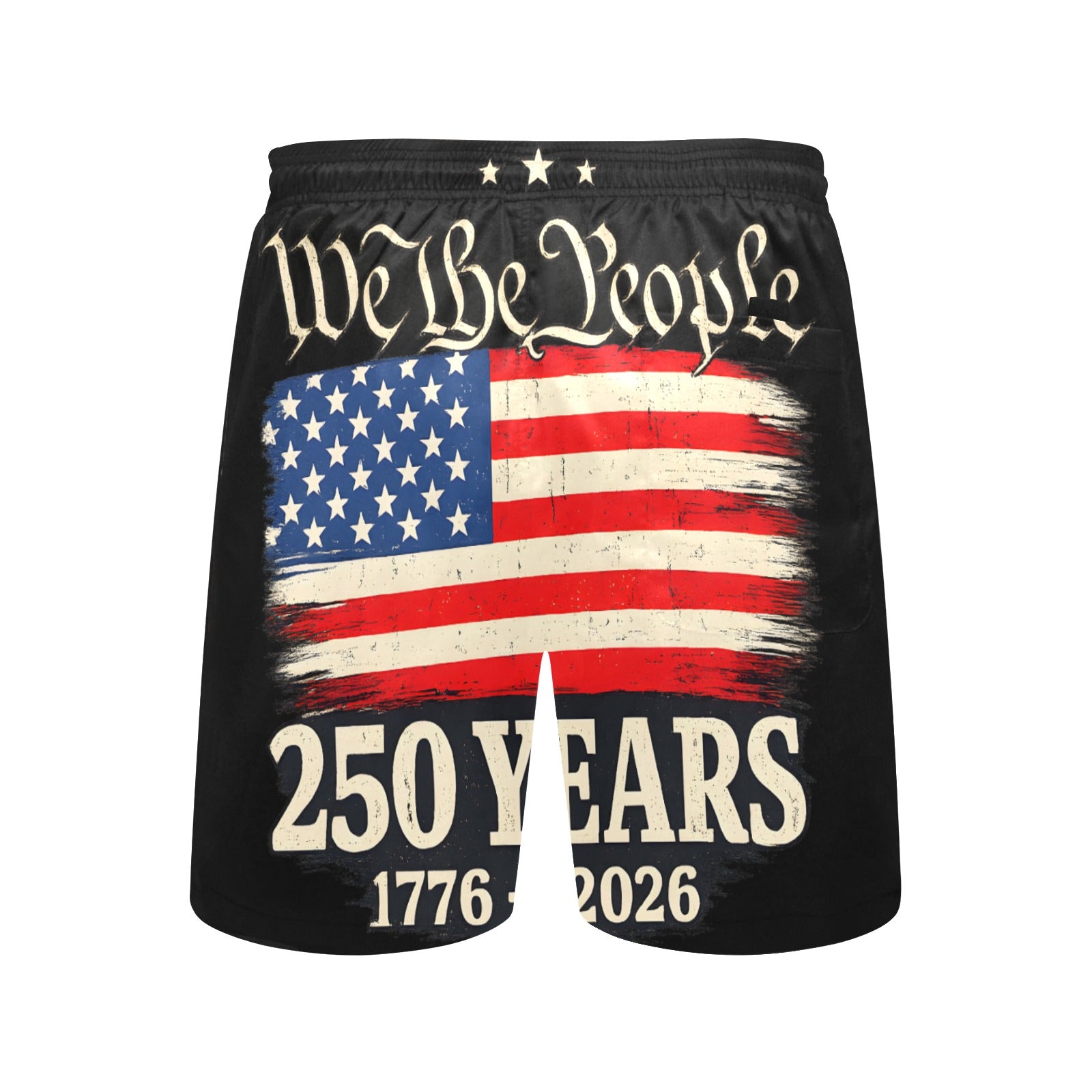 We the People 250 Years 1776 - 2026 Men's Mid-Length Beach Shorts Free Delivery