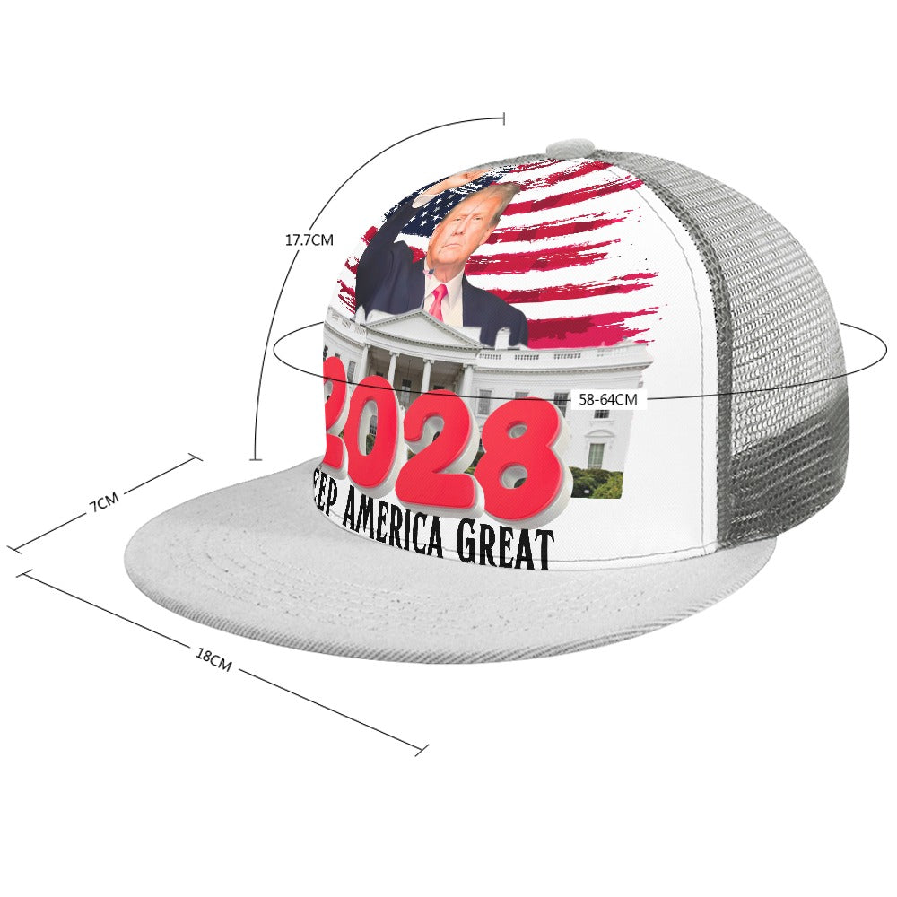 Keep America Great Trump 2028 Baseball Cap flat FREE SHIPPING