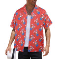 Red White Blue Celebration Men's All Over Print Shirt Made In USA Ships to USA Only Free Shipping