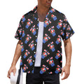Red White Blue Celebration Men's All Over Print Shirt Made In USA Ships to USA Only Free Shipping